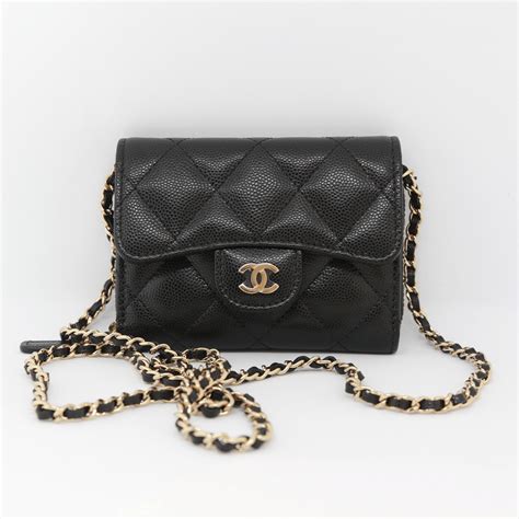 small chanel wallet on chain